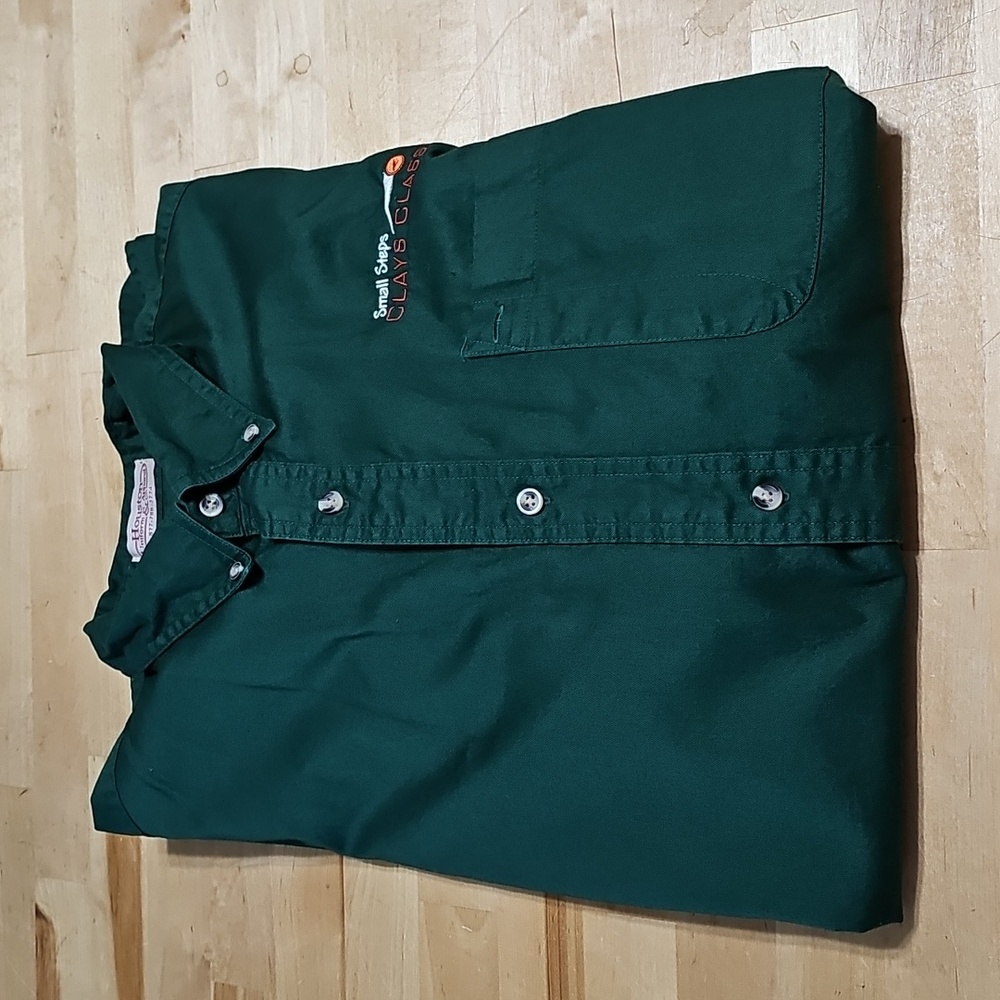 🌿 Dark Green Button Down Shirt XL